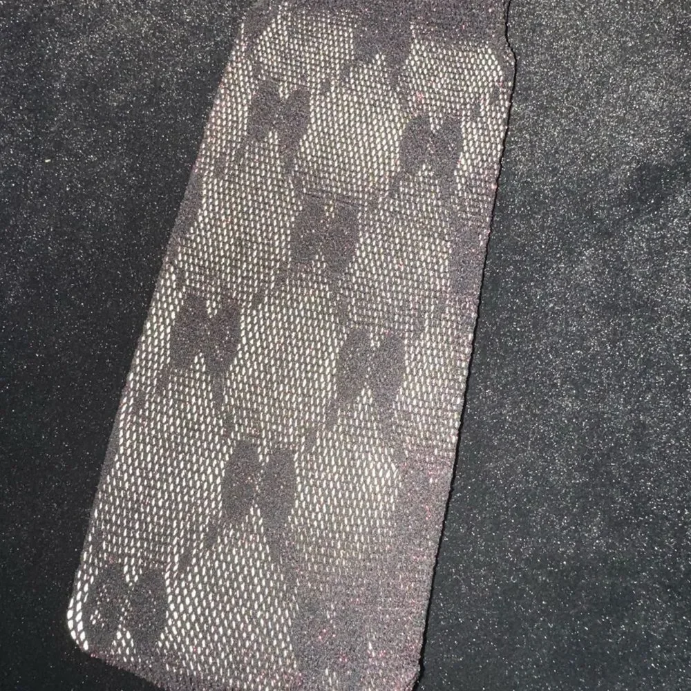Brand new Gucci Black burgendy glitter socks size m fits 7-11